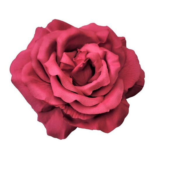 Pink Flower Fascinator Brooch Corsage Rose Brooch Pin - Picture 2 of 11